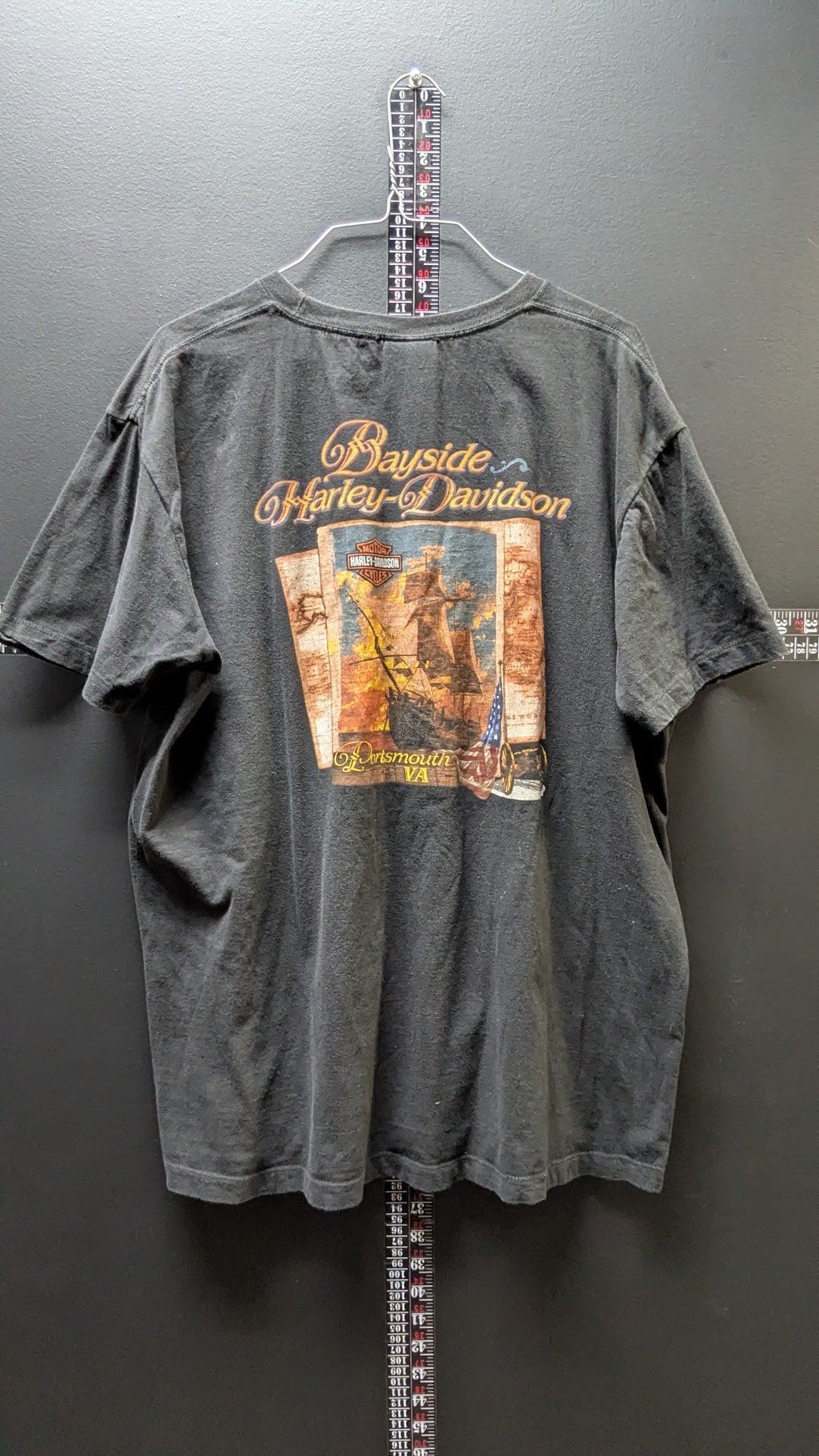 Harley-Davidson T-Shirt Men’s Black Milwaukee Eagle Bayside Portsmouth VA USA