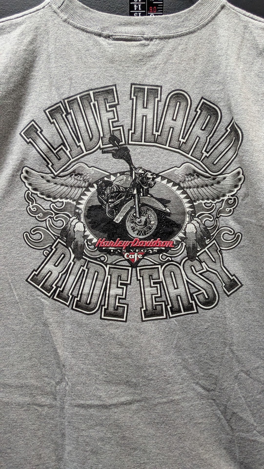 Harley-Davidson Las Vegas Cafe Live Hard Ride Easy Sleeveless Shirt Men’s Medium