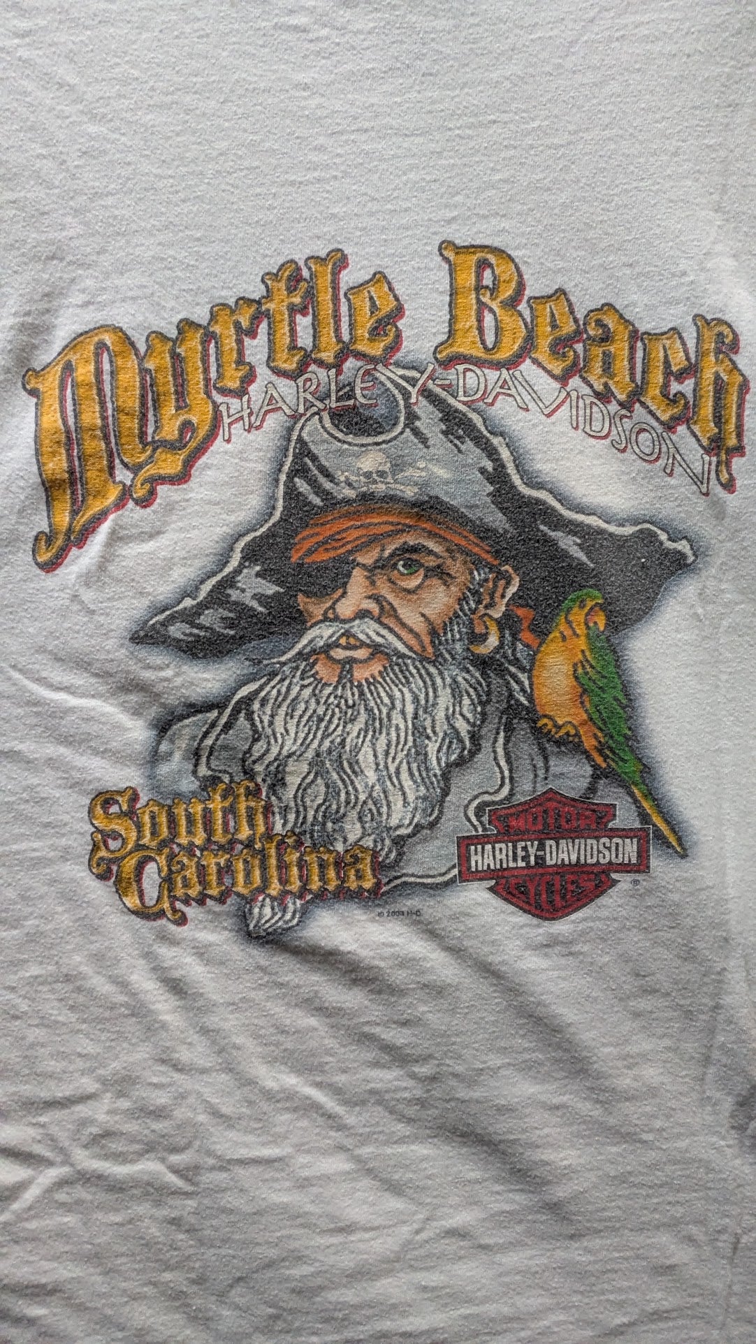 Harley-Davidson Myrtle Beach South Carolina T-Shirt Men’s XL White Double Sided