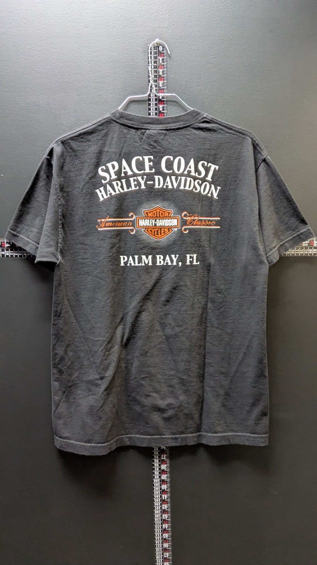 Harley-Davidson Space Coast Palm Bay FL T-Shirt Men’s Large Black Motorcycle