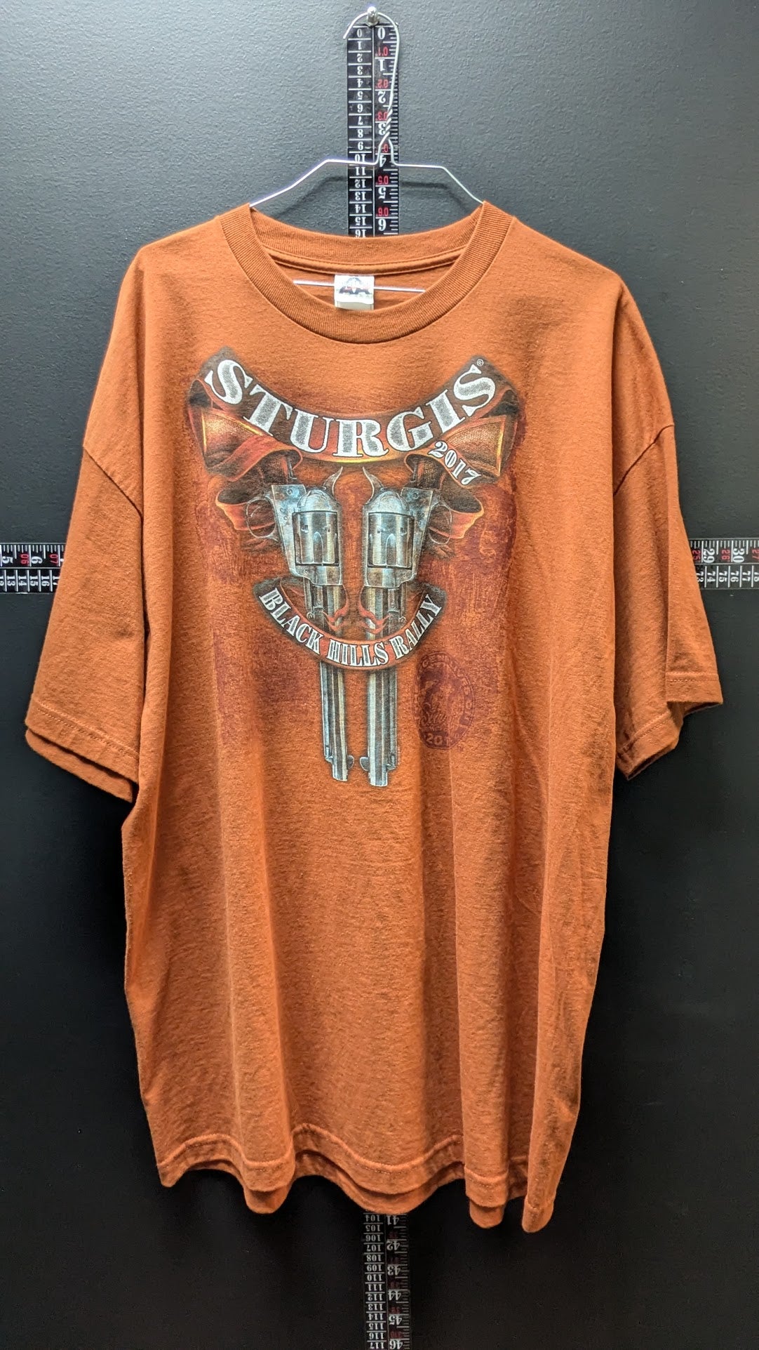 2017 Sturgis Black Hills Rally 77th Anniversary T-Shirt Men’s XXL Guns Double Sided