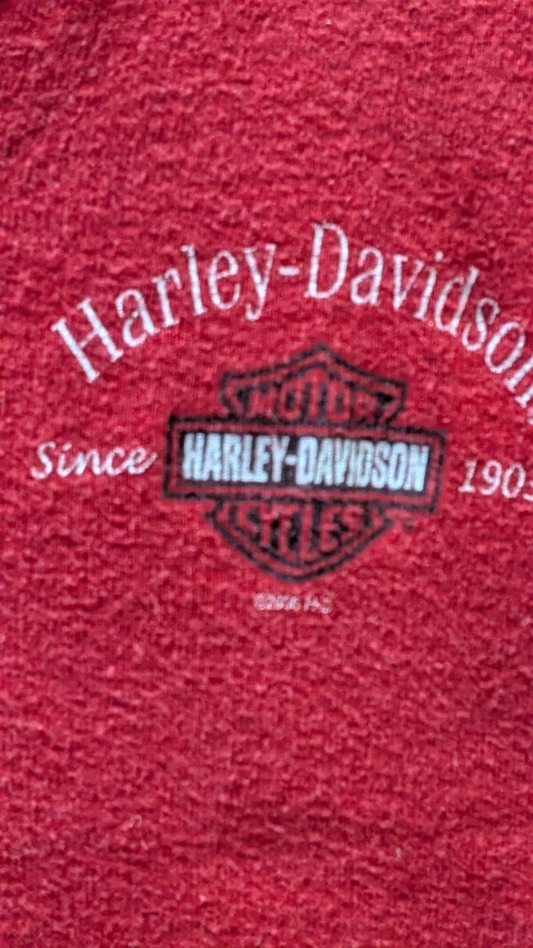 Harley-Davidson Jim’s St Petersburg FL Women’s Small Red Henley T-Shirt