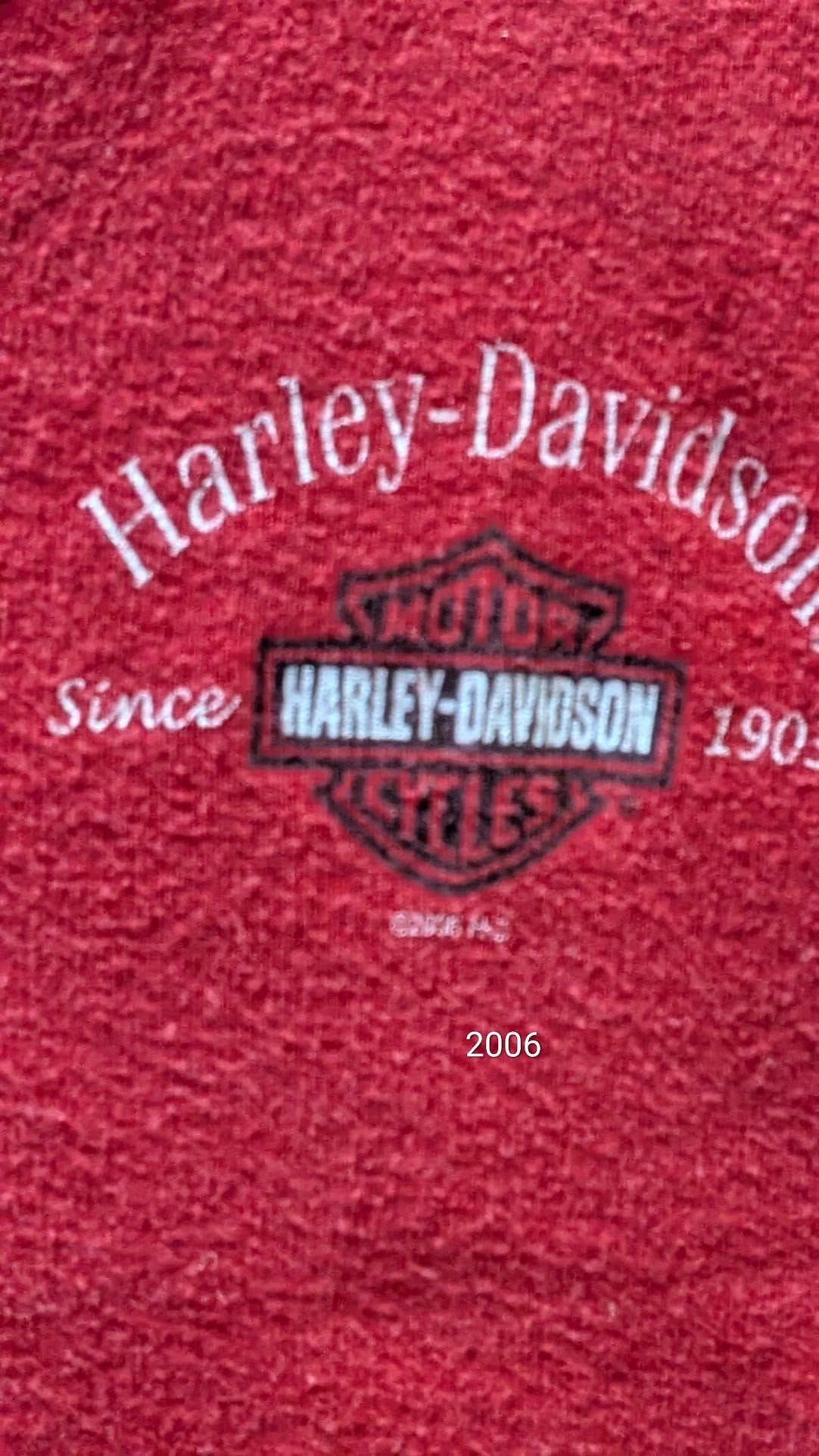 Harley-Davidson Jim’s St Petersburg FL Women’s Small Red Henley T-Shirt