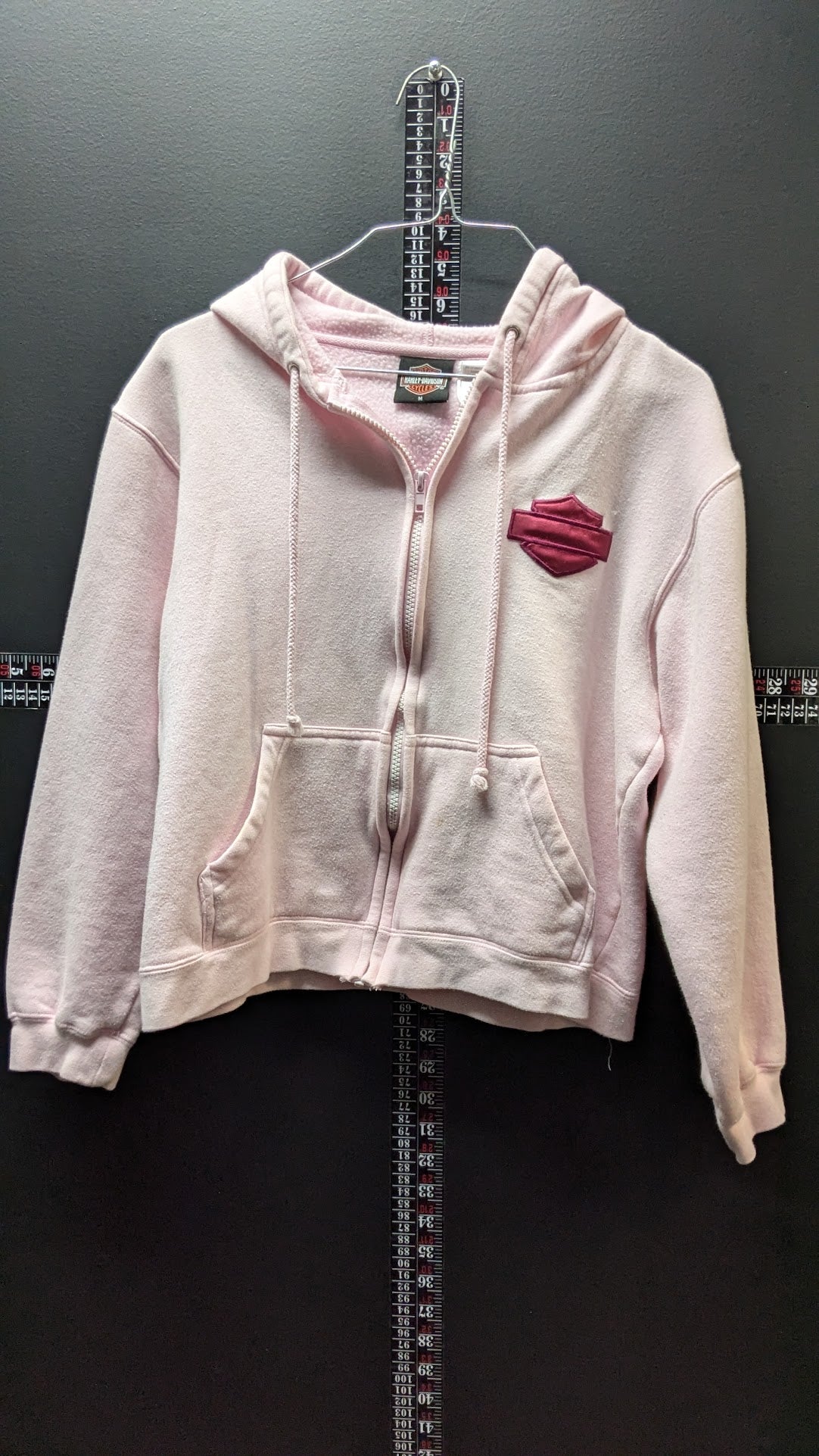 Harley-Davidson Women’s Medium Pink Full Zip Hoodie San Diego California Embroidered