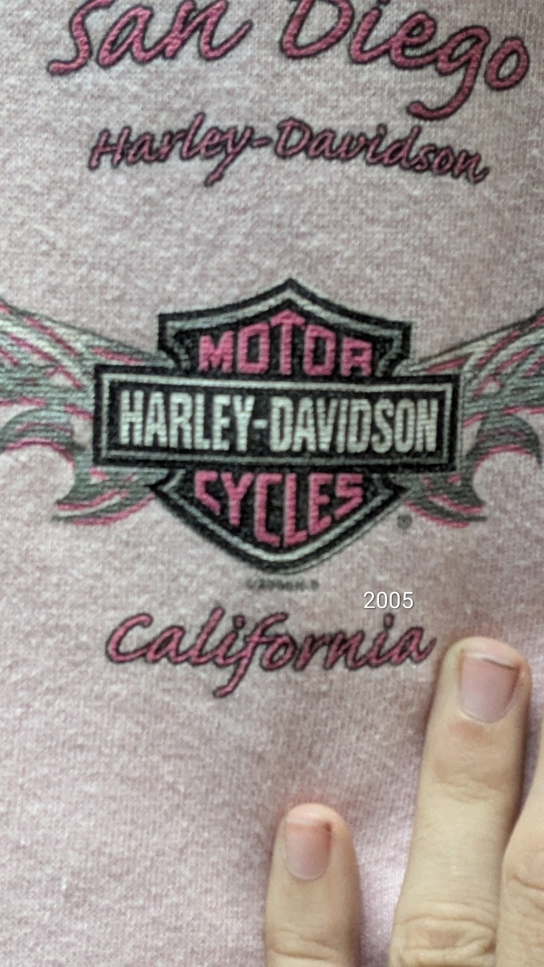 Harley-Davidson Women’s Medium Pink Full Zip Hoodie San Diego California Embroidered