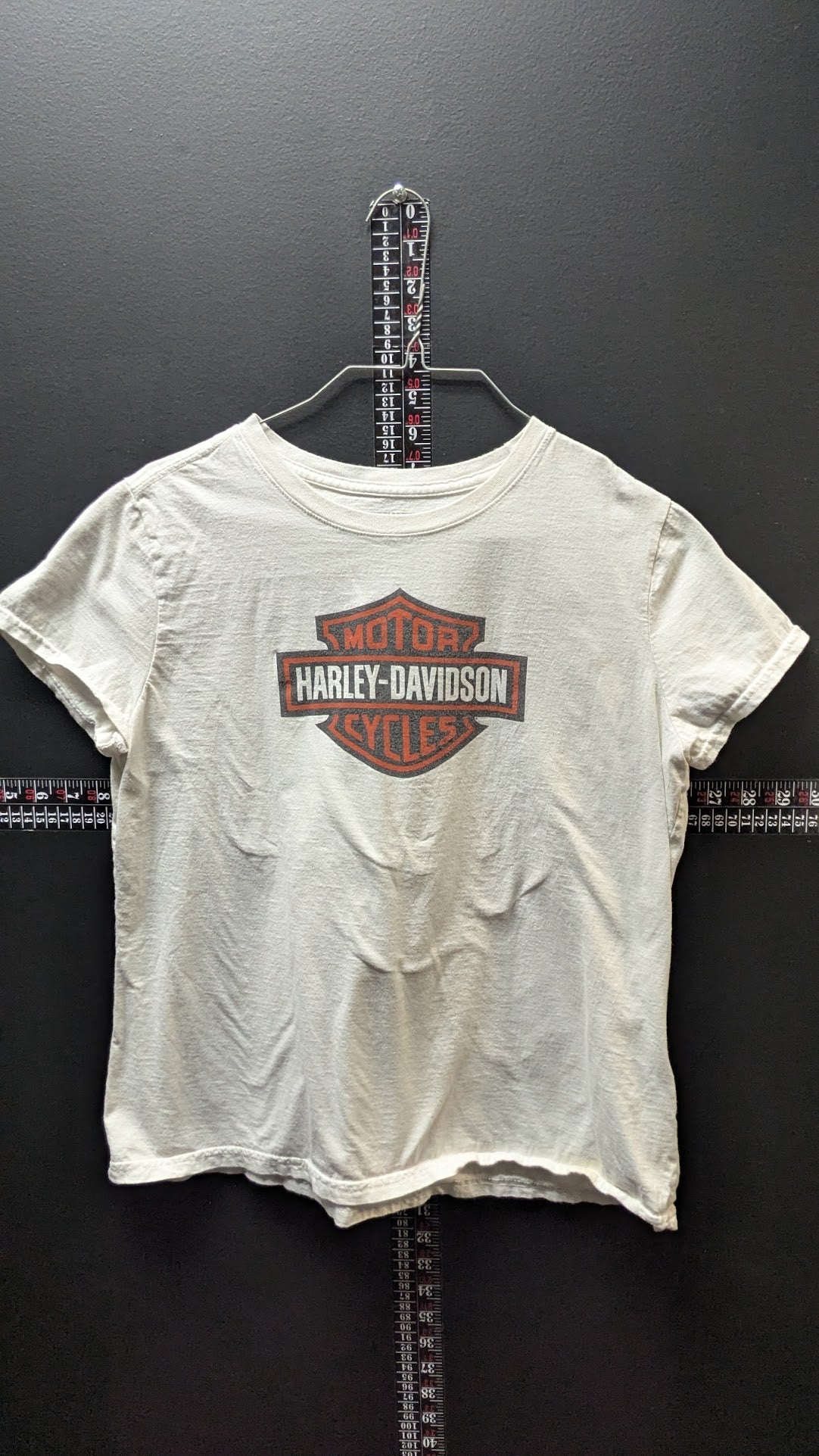 Harley-Davidson Large T-Shirt White Bar & Shield Logo Short Sleeve