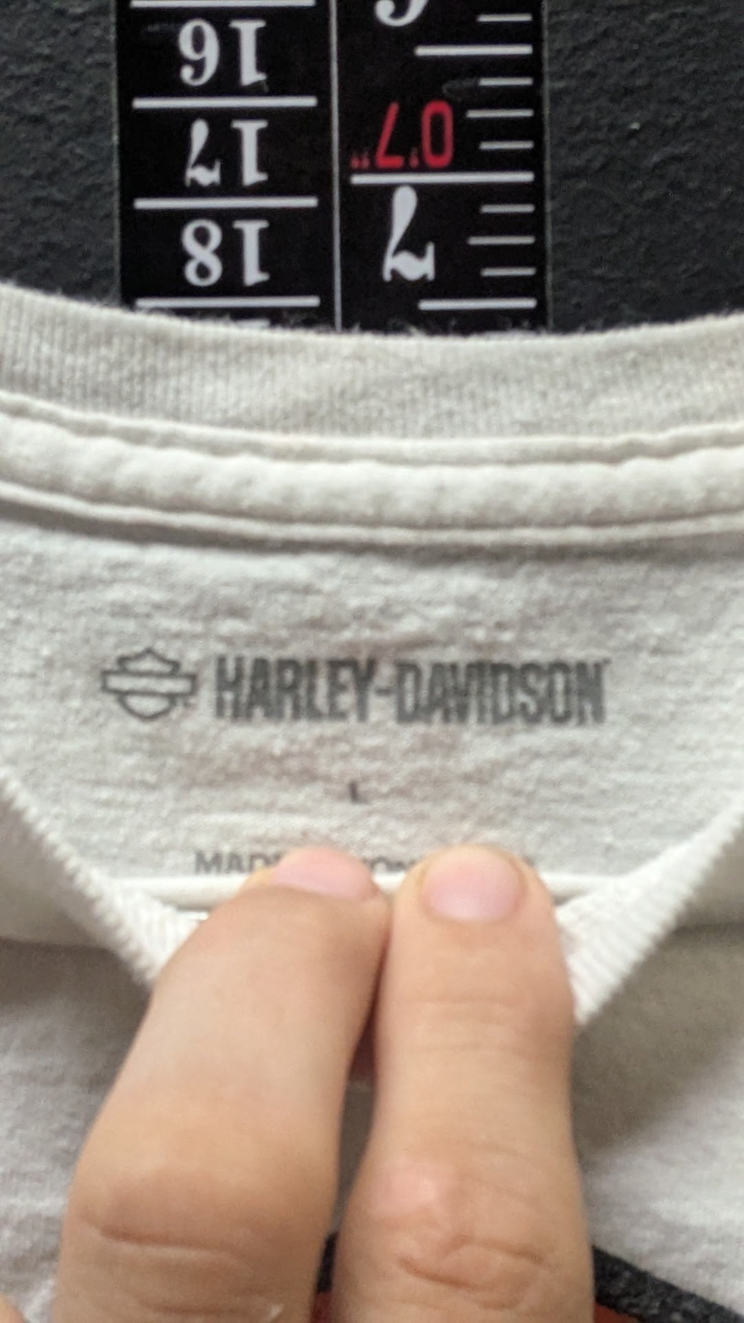Harley-Davidson Large T-Shirt White Bar & Shield Logo Short Sleeve