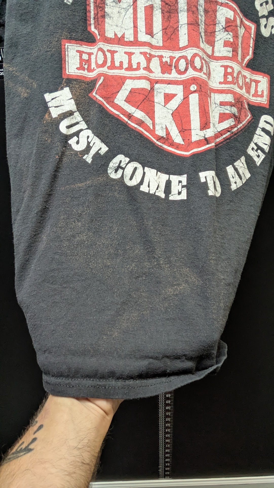 2014 Motley Crue Hollywood Bowl Final Tour T-Shirt Small All Bad Things LA