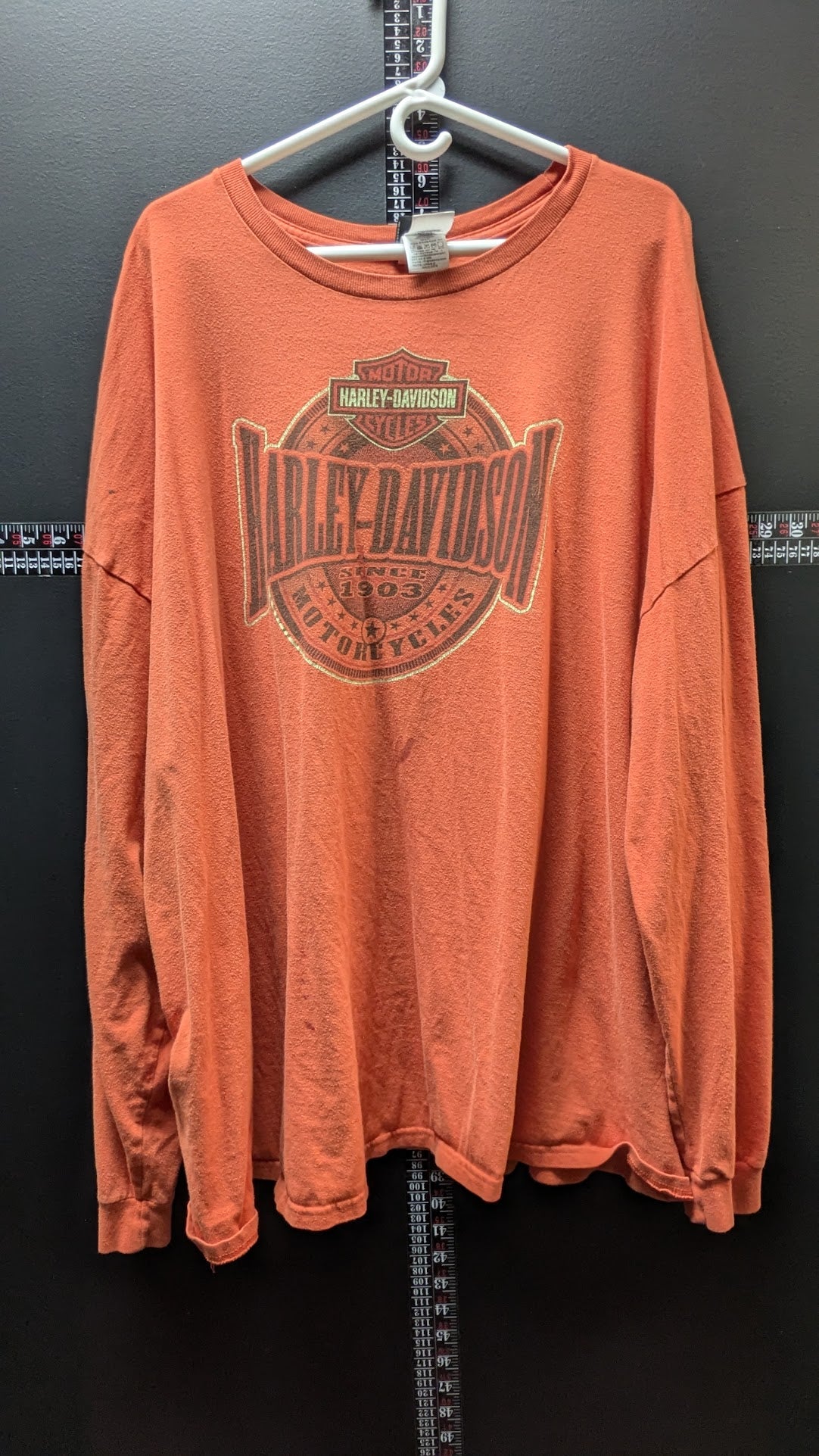 2014 Harley-Davidson Long Sleeve Shirt 5XL Barnett El Paso Texas Distressed