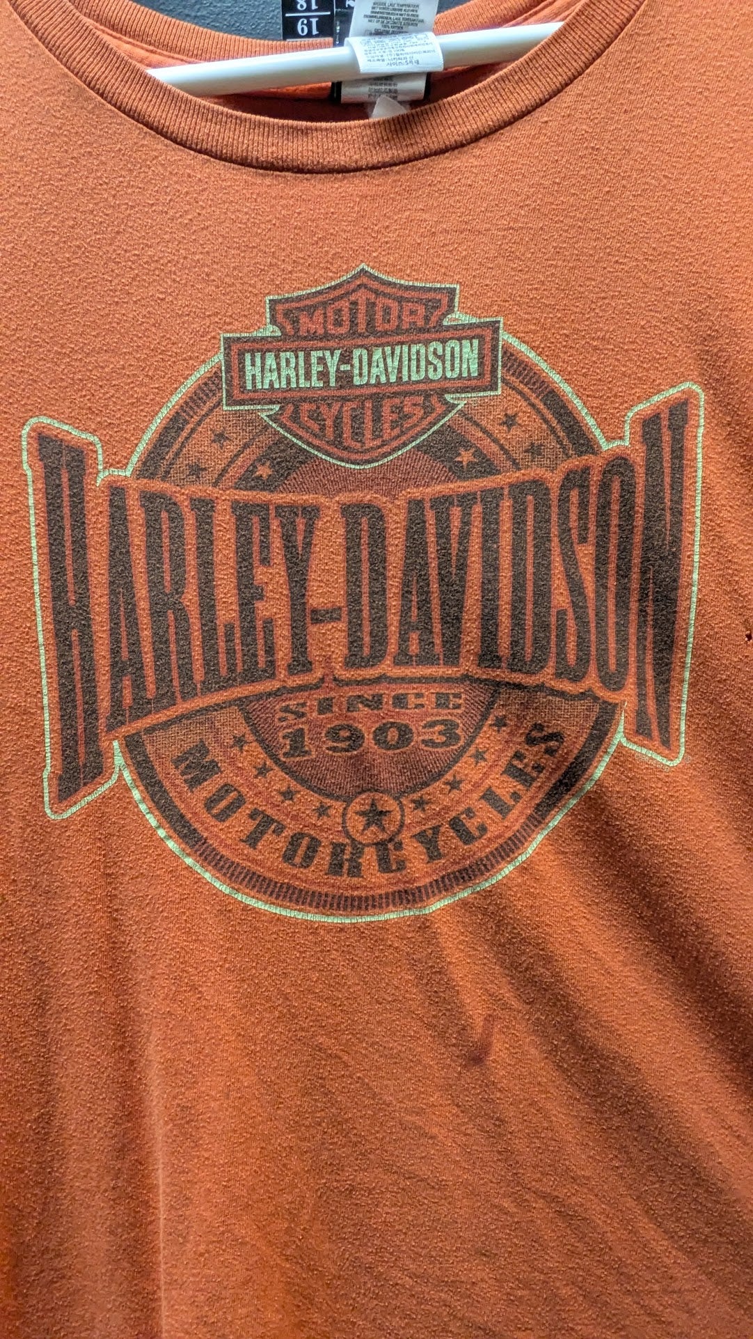 2014 Harley-Davidson Long Sleeve Shirt 5XL Barnett El Paso Texas Distressed