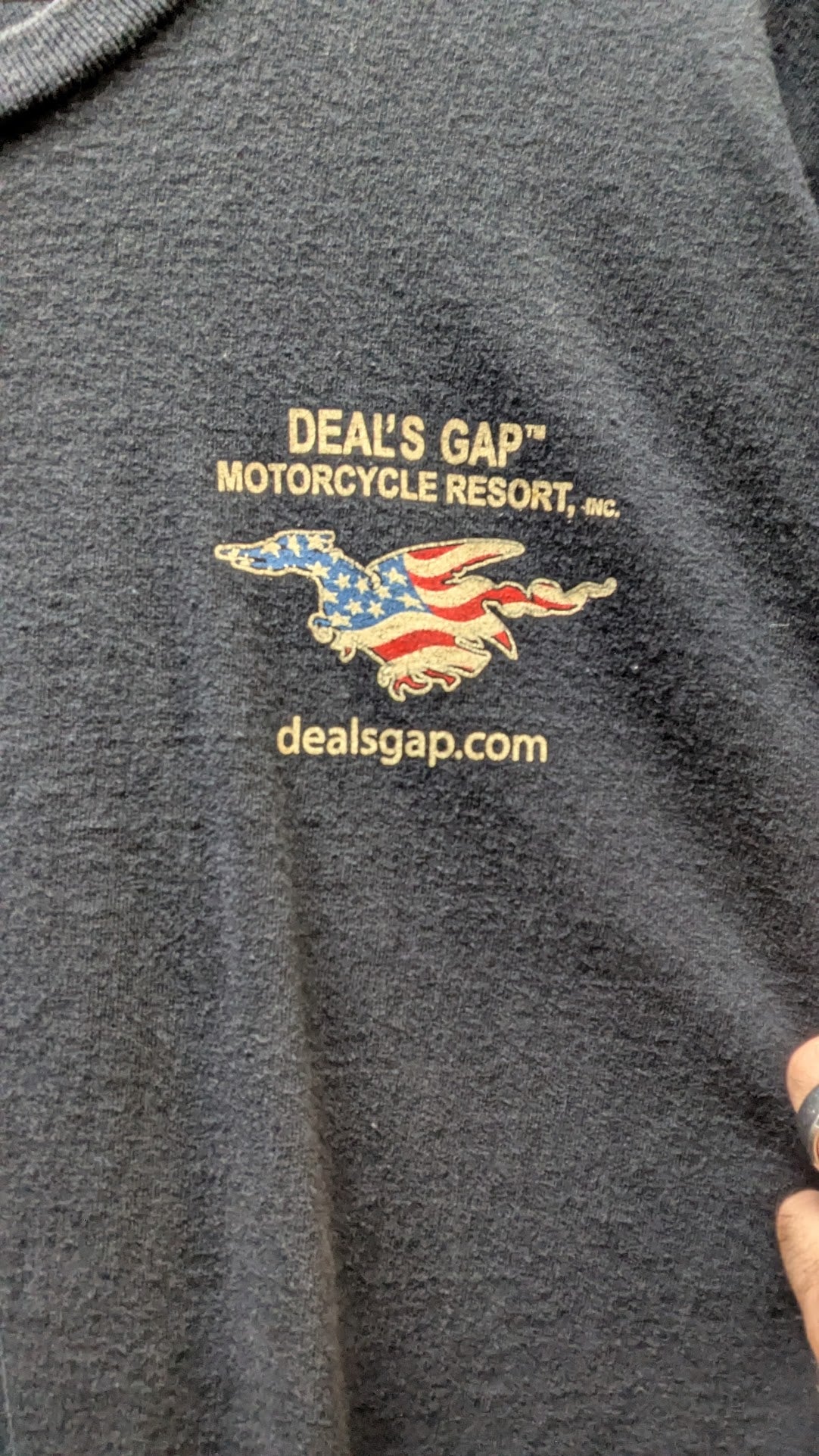 Deals Gap Tail of the Dragon US 129 Motorcycle T-Shirt 4XL Black Biker Tee