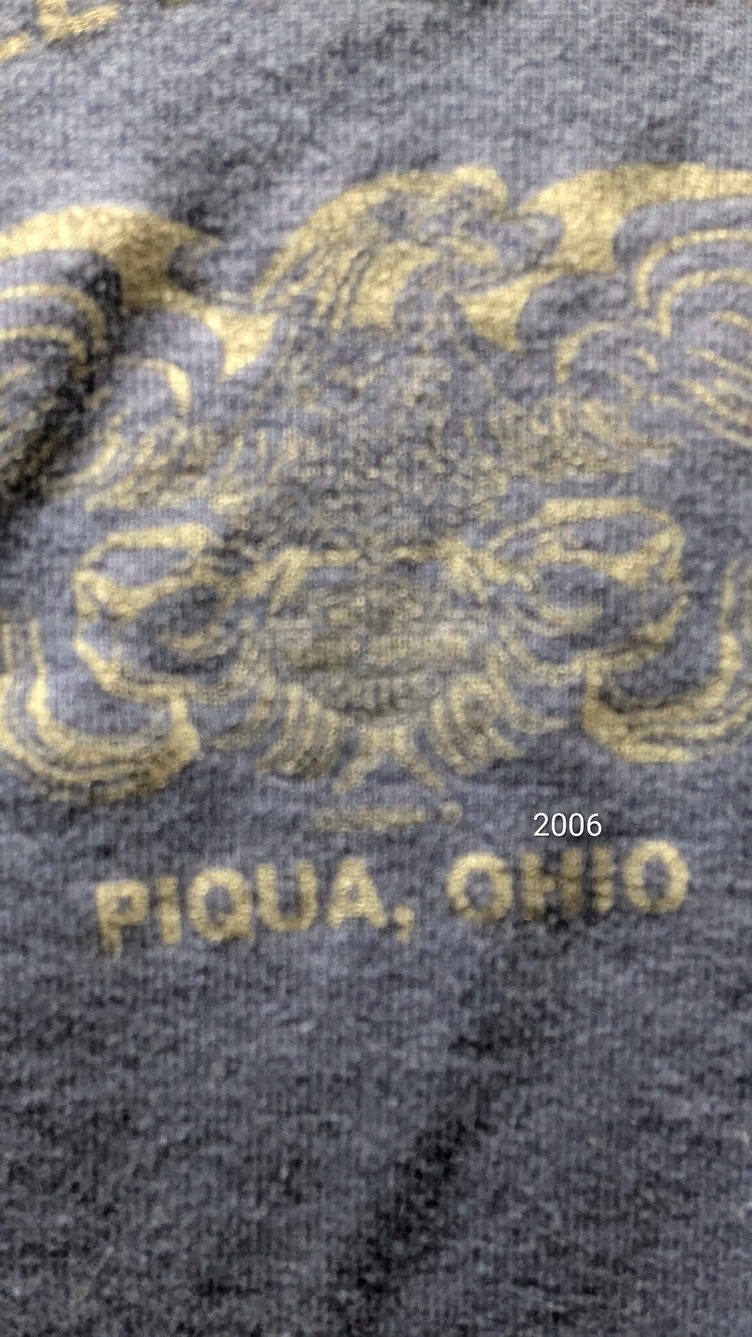 Harley-Davidson GIRL’s Blue Long Sleeve Shirt GOVER Piqua Ohio Eagle Graphic