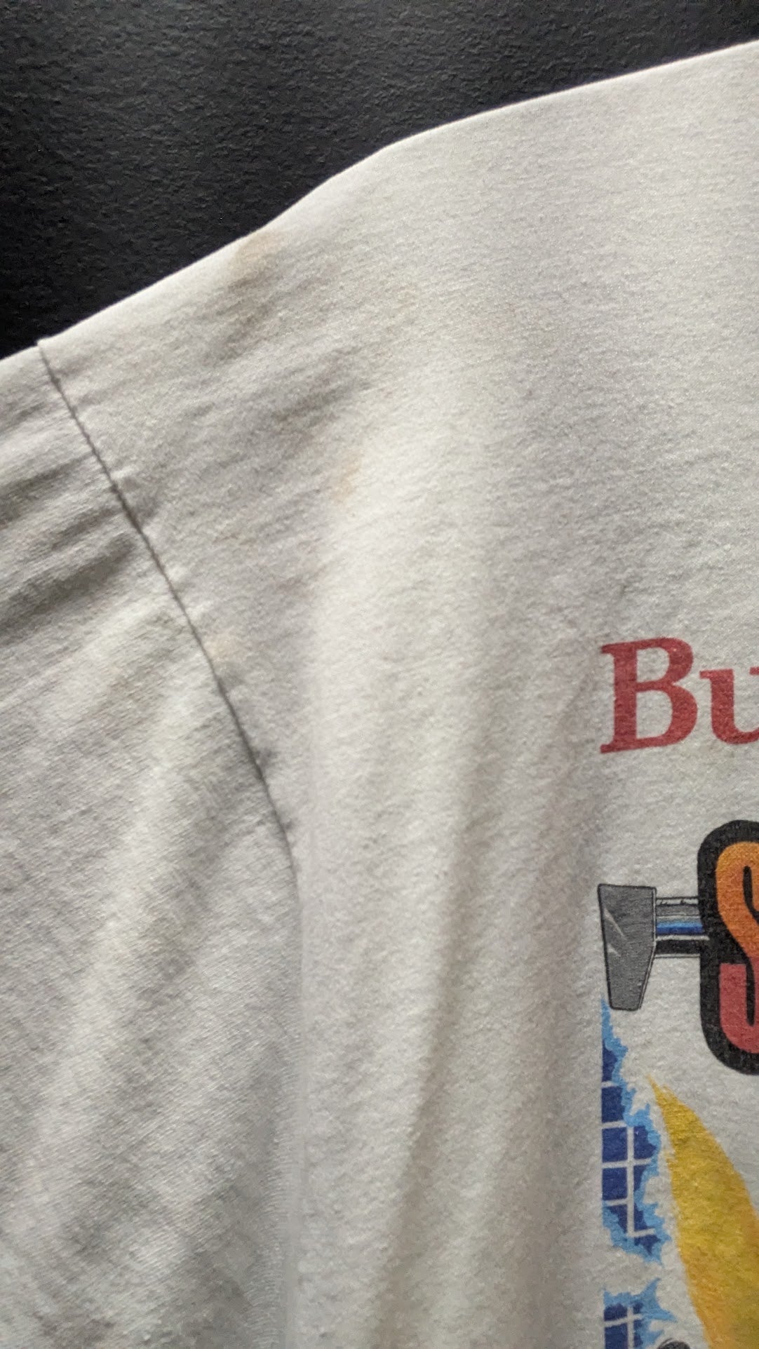 Vintage 1986 NHRA Springnationals Budweiser Drag Racing T-Shirt XL Columbus OH