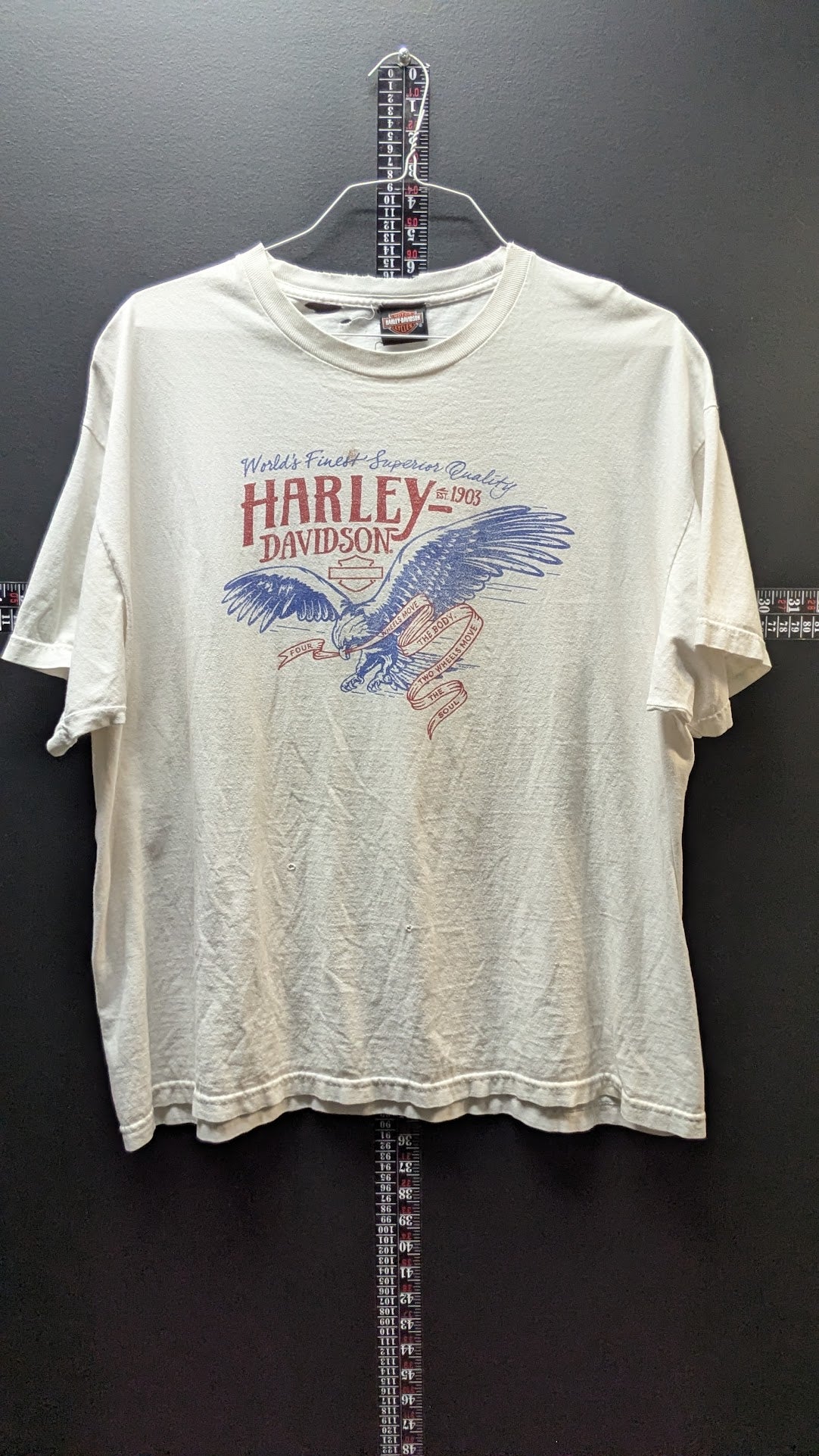 Harley-Davidson Military Ramstein Air Base Germany Eagle T-Shirt Distressed