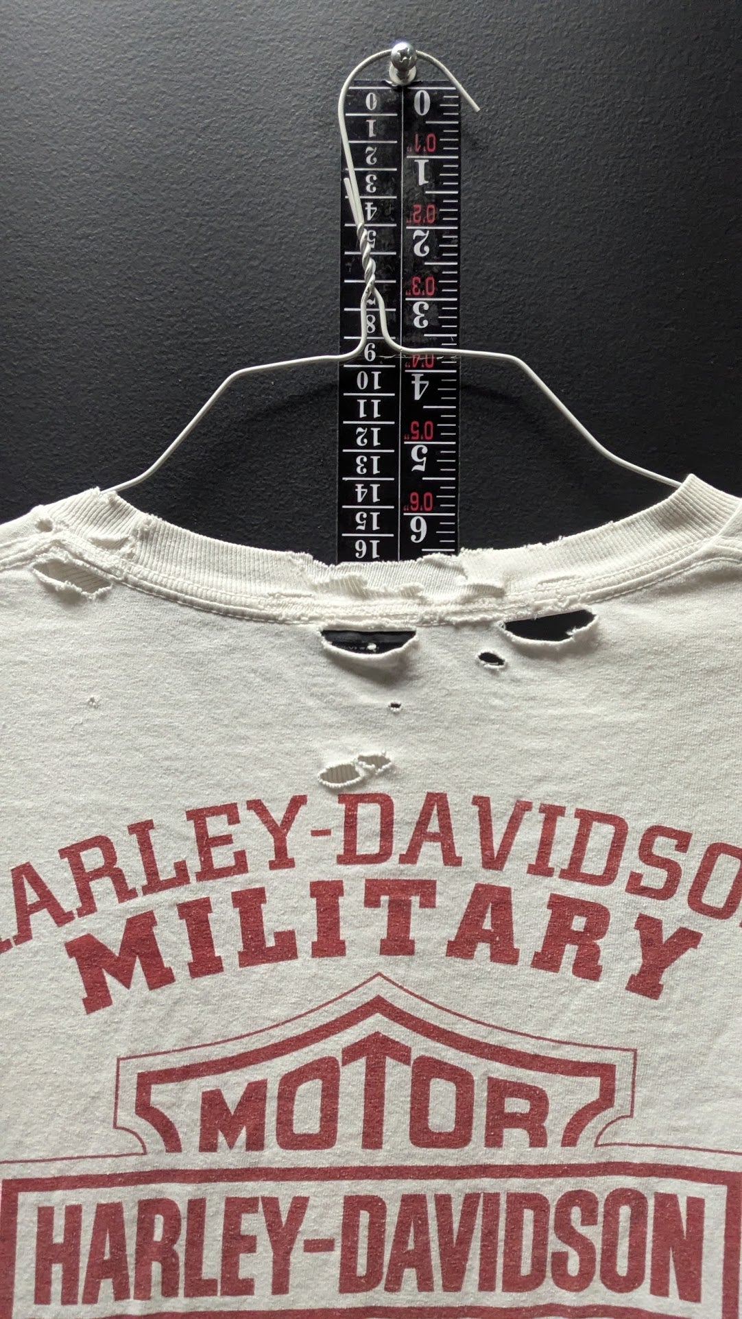 Harley-Davidson Military Ramstein Air Base Germany Eagle T-Shirt Distressed