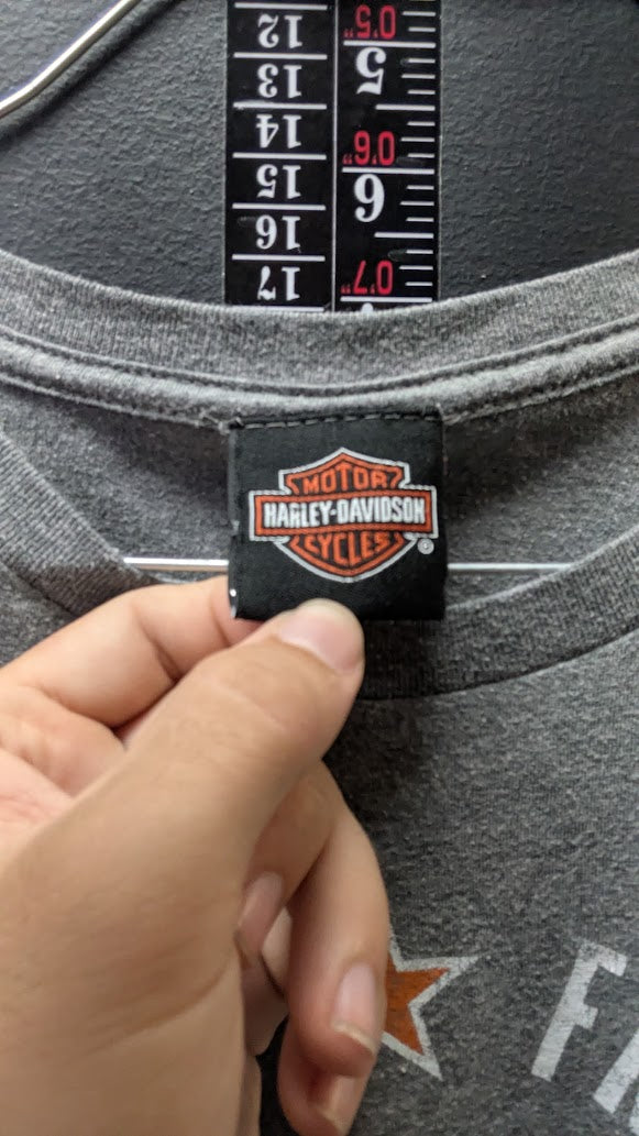 2018 Harley-Davidson T-Shirt Men’s XL Gray Freedom Eagle Oconomowoc Wisconsin