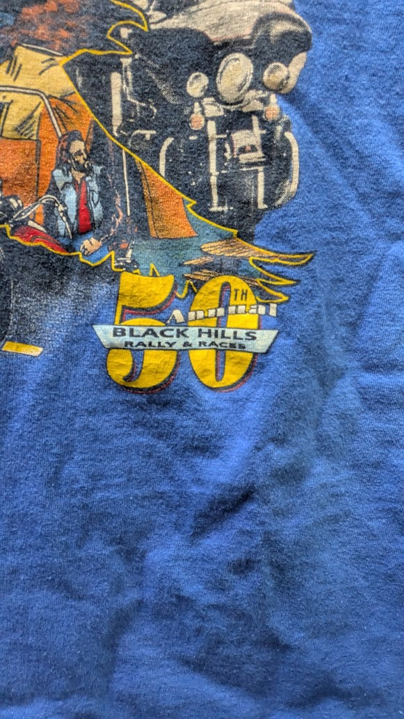 Vintage 1990 Harley-Davidson Sturgis T-Shirt XL 3D Emblem South Dakota USA