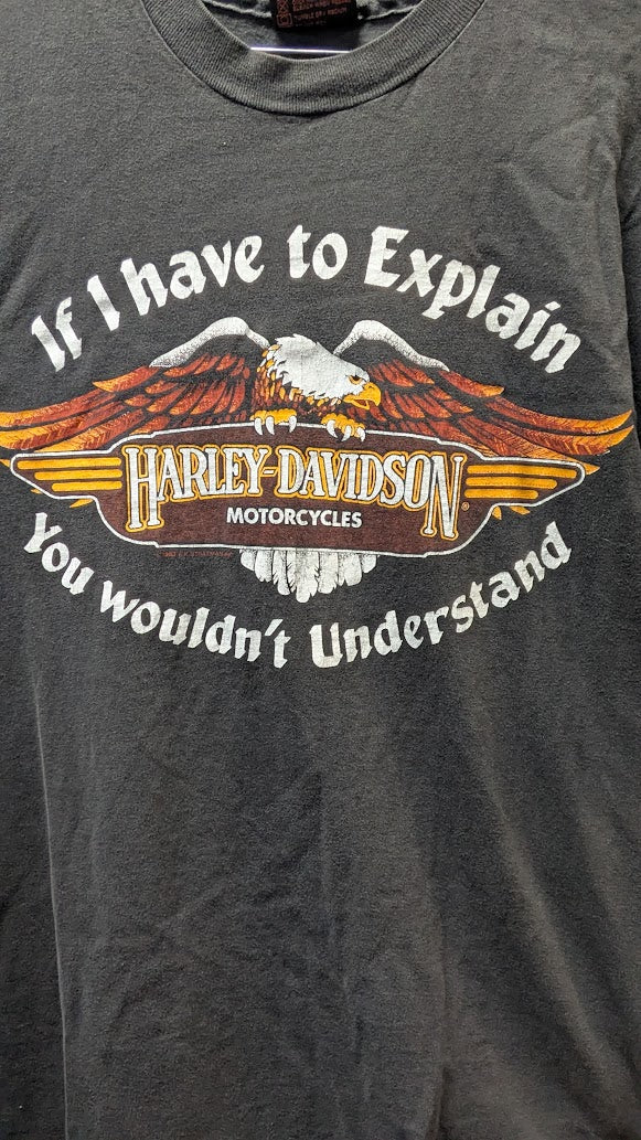 GRAIL Vintage 1983 Harley-Davidson T-Shirt Warr’s London Single Stitch Eagle