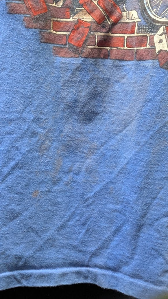 Vintage 1995 Harley-Davidson Bad Boy T-Shirt XL Reno Nevada Blue USA Made