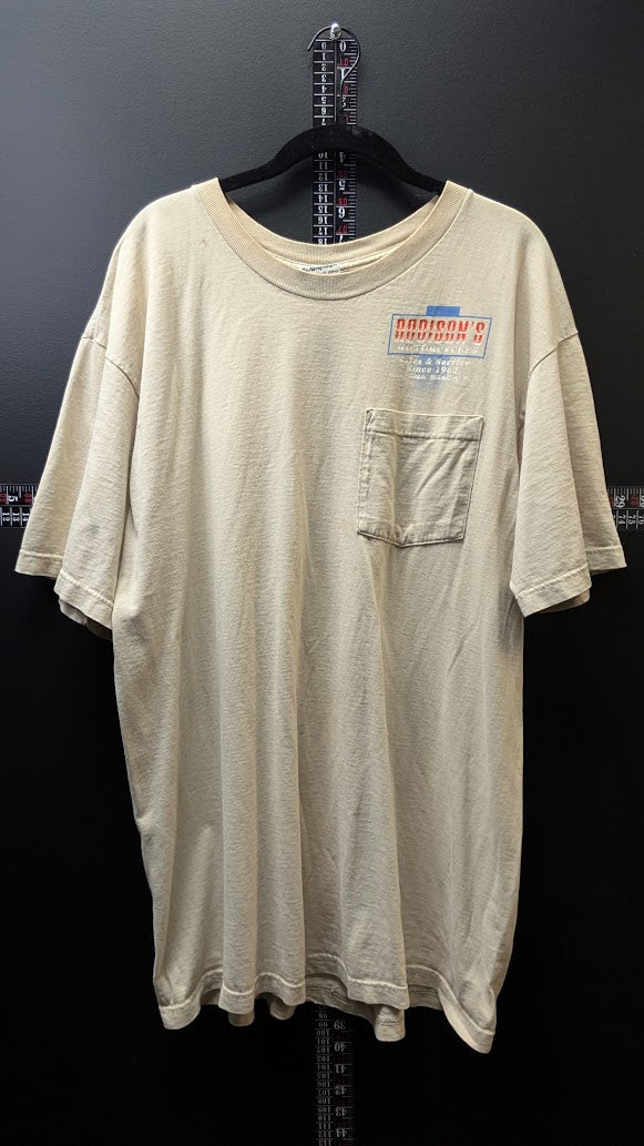 Vintage 1990s Robinson’s Motorcycles Daytona Beach Florida T-Shirt XL Eagle Pocket Tee