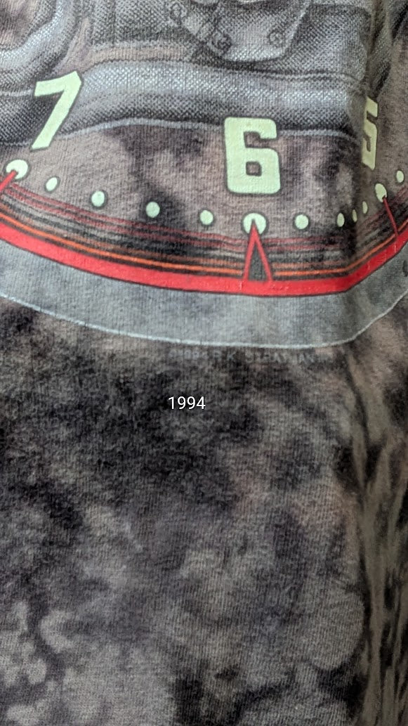 Vintage 1994 Harley Davidson T Shirt XXL Acid Wash Skagit Eagle Clock USA
