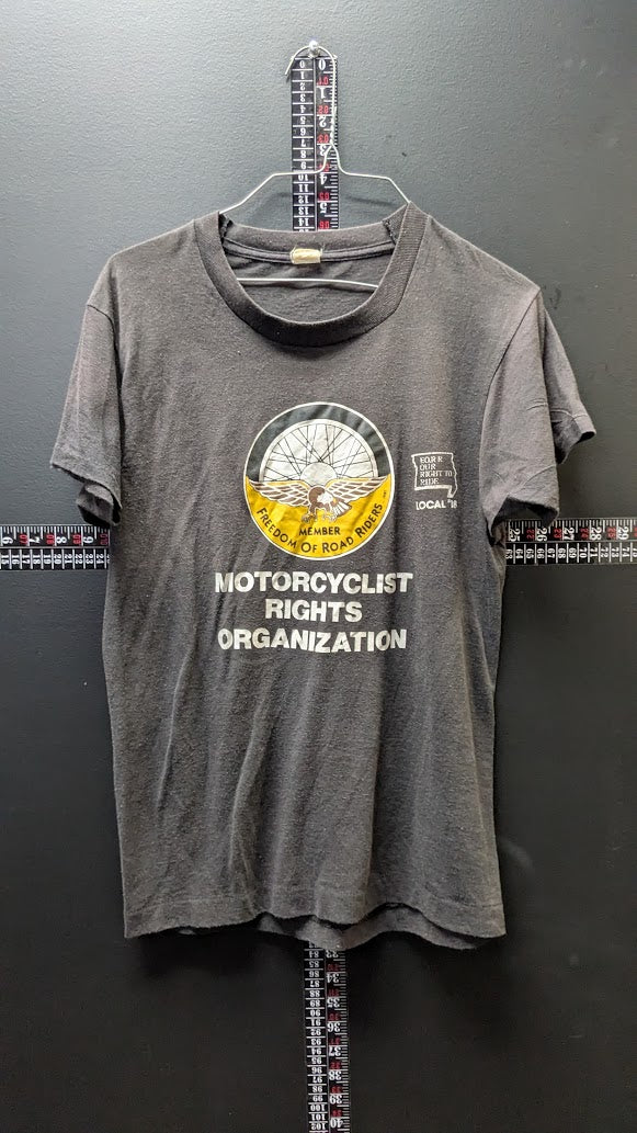 Vintage 1981 Freedom of Road Riders T-Shirt Local 18 Missouri Motorcycle Biker