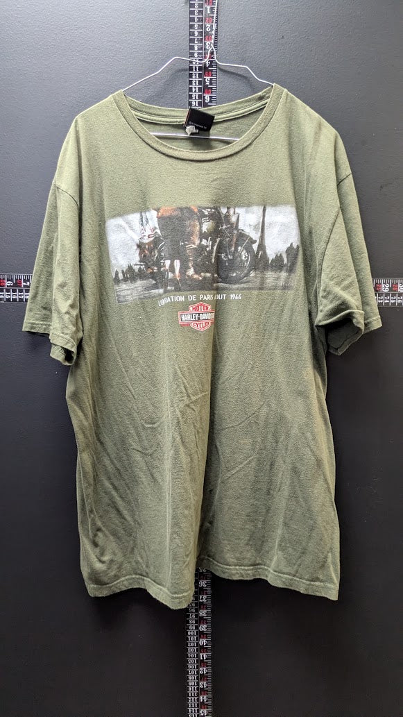Harley-Davidson Liberation de Paris 1944 T-Shirt XL 2012 ATS Paris Bastille France
