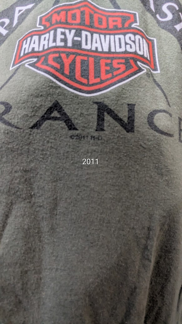 Harley-Davidson Liberation de Paris 1944 T-Shirt XL 2012 ATS Paris Bastille France
