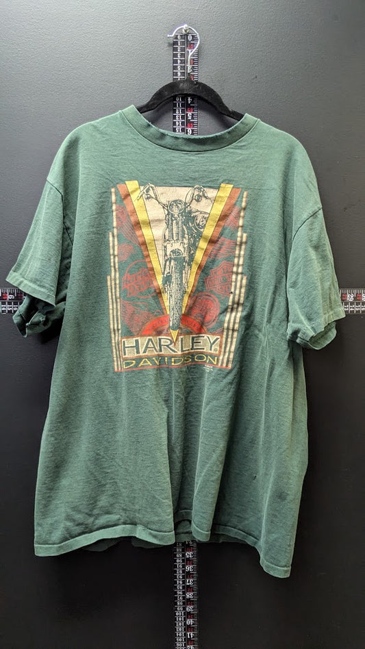 1991 Harley-Davidson 3D Emblem Dallas Texas T-Shirt