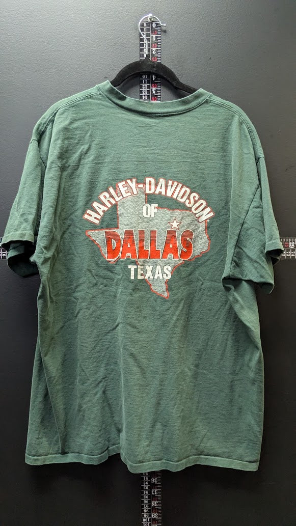 1991 Harley-Davidson 3D Emblem Dallas Texas T-Shirt
