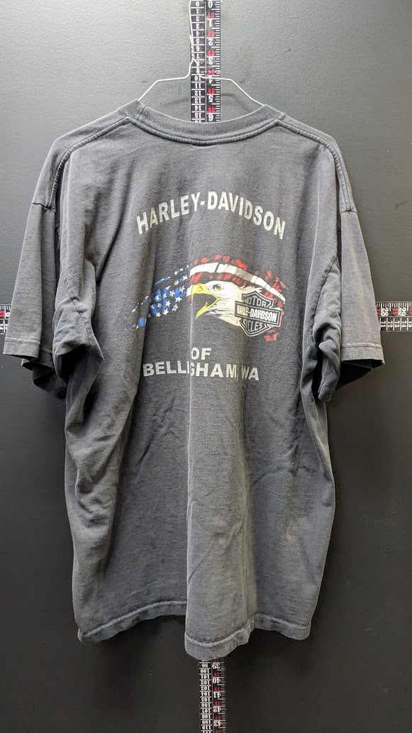 Harley-Davidson Bellingham WA Back Off Snake Eagle T-Shirt XL
