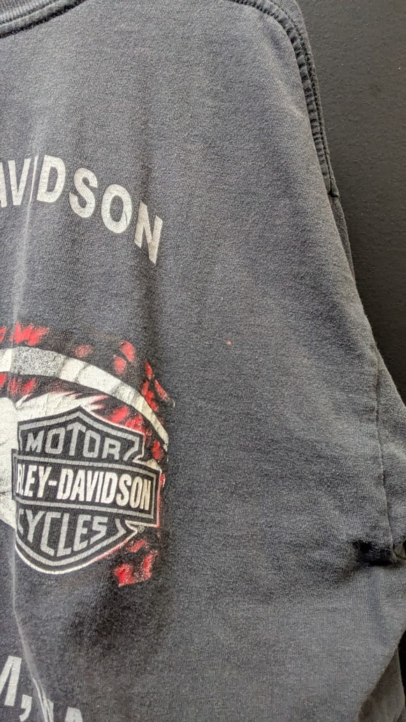 Harley-Davidson Bellingham WA Back Off Snake Eagle T-Shirt XL