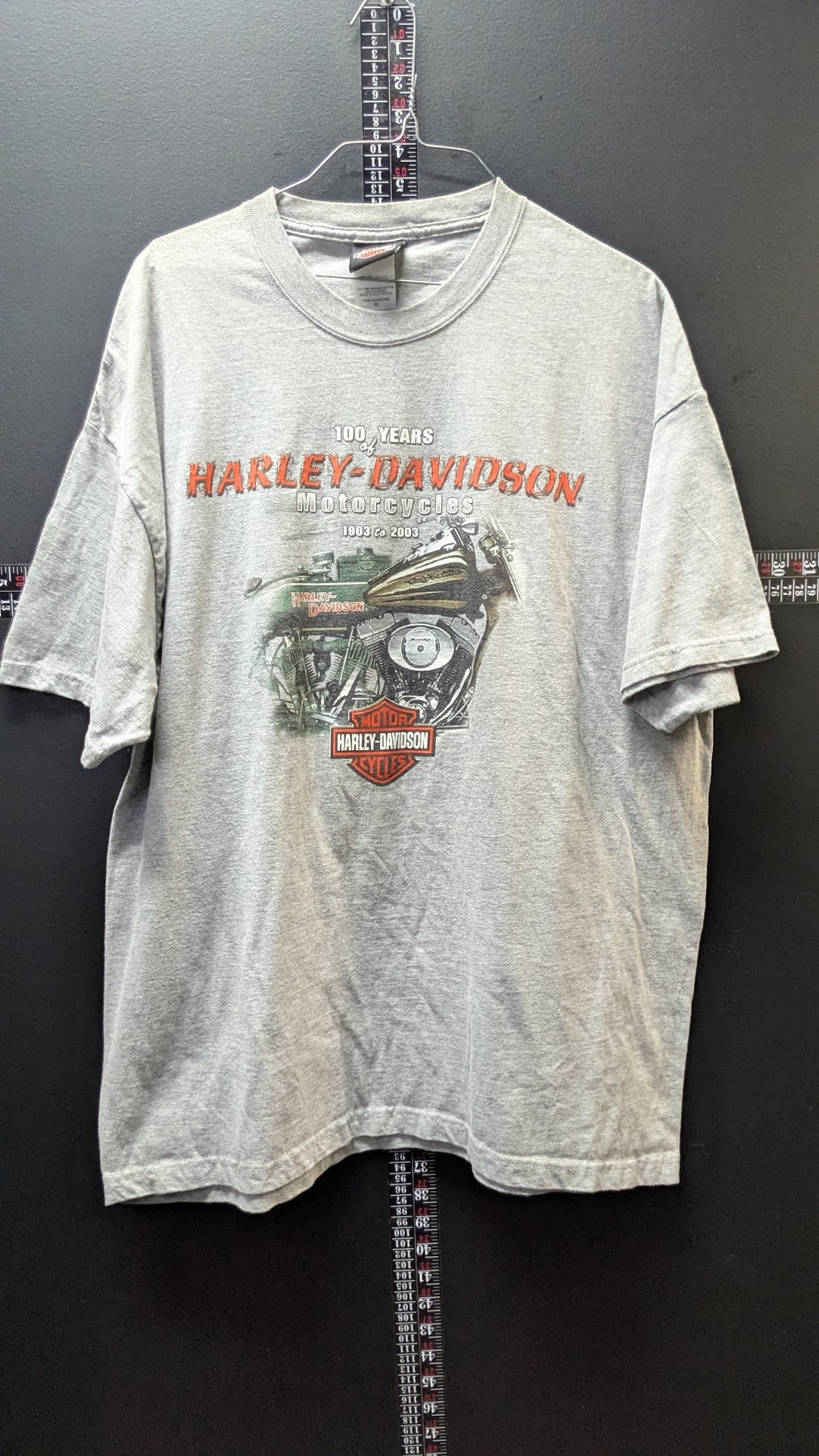 Vintage 2003 Harley-Davidson 100th Anniversary T-Shirt XL Racine Wisconsin USA