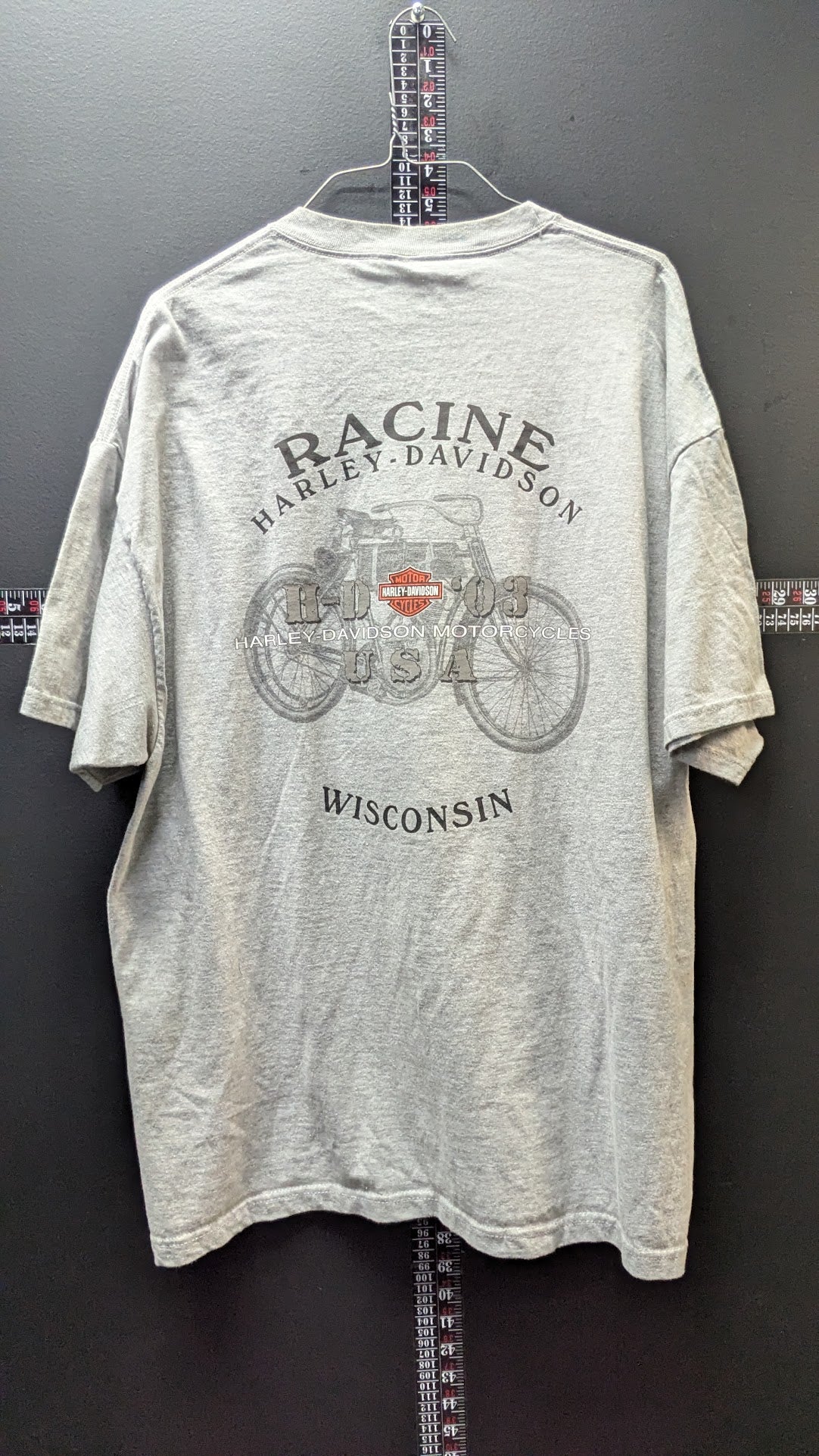 Vintage 2003 Harley-Davidson 100th Anniversary T-Shirt XL Racine Wisconsin USA