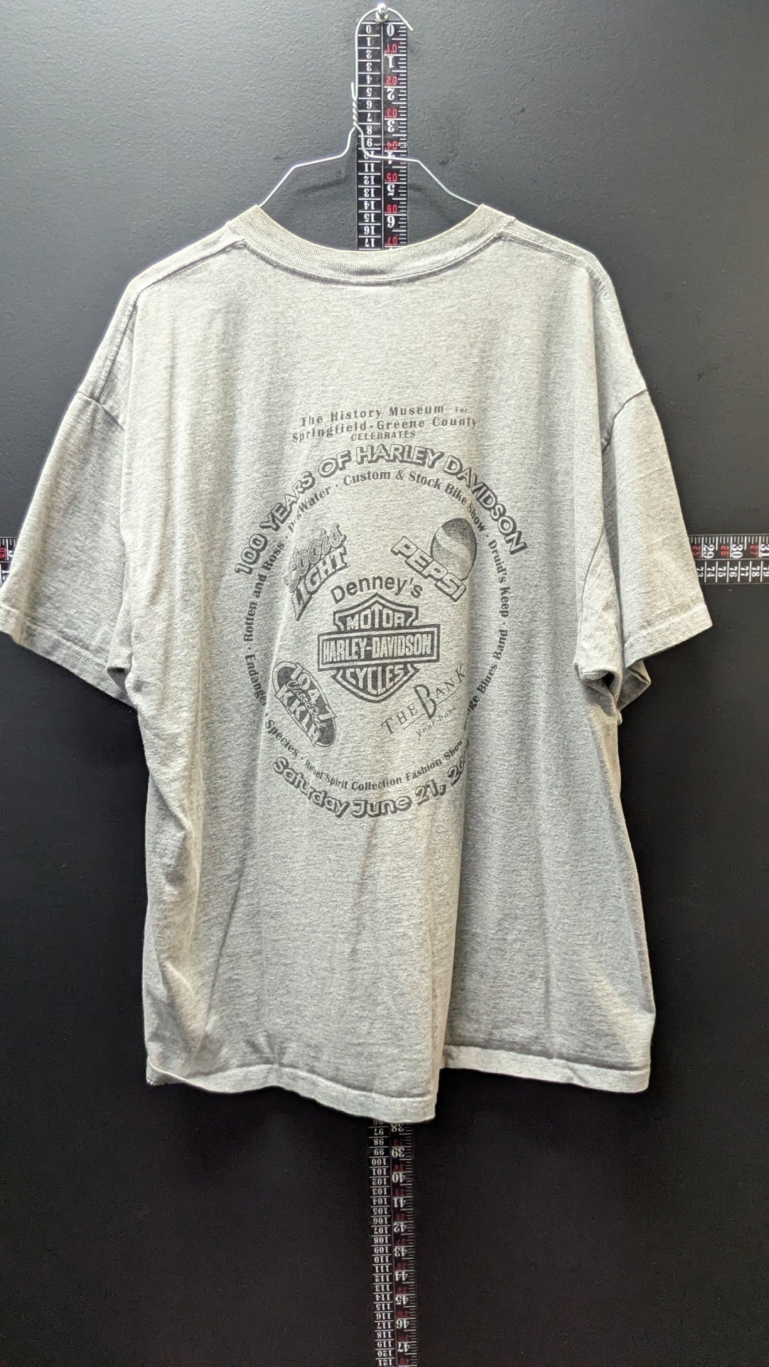 Vintage 2003 Harley-Davidson 100th Anniversary T-Shirt XL Springfield Missouri