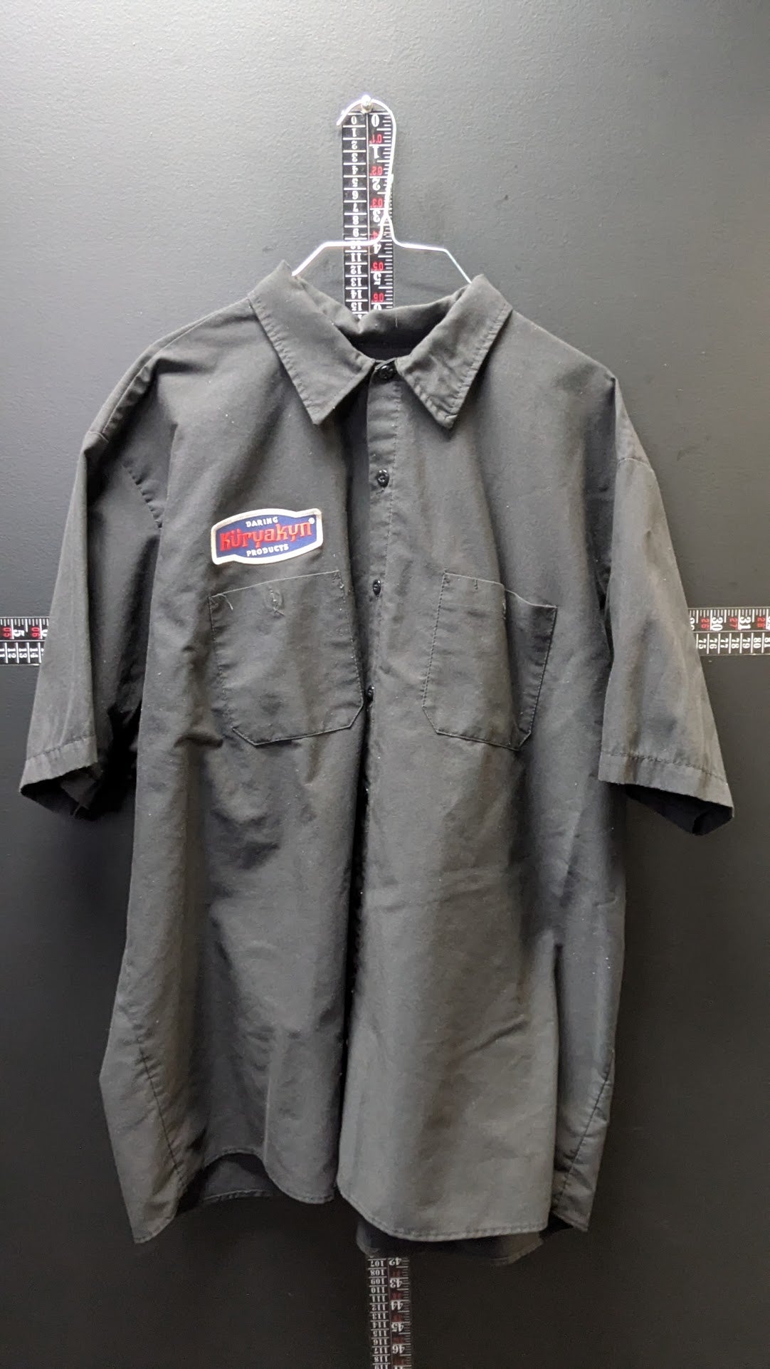 Throttle Threads Kuryakyn Work Shirt Men’s Black Motorcycle Mechanic Shop Biker