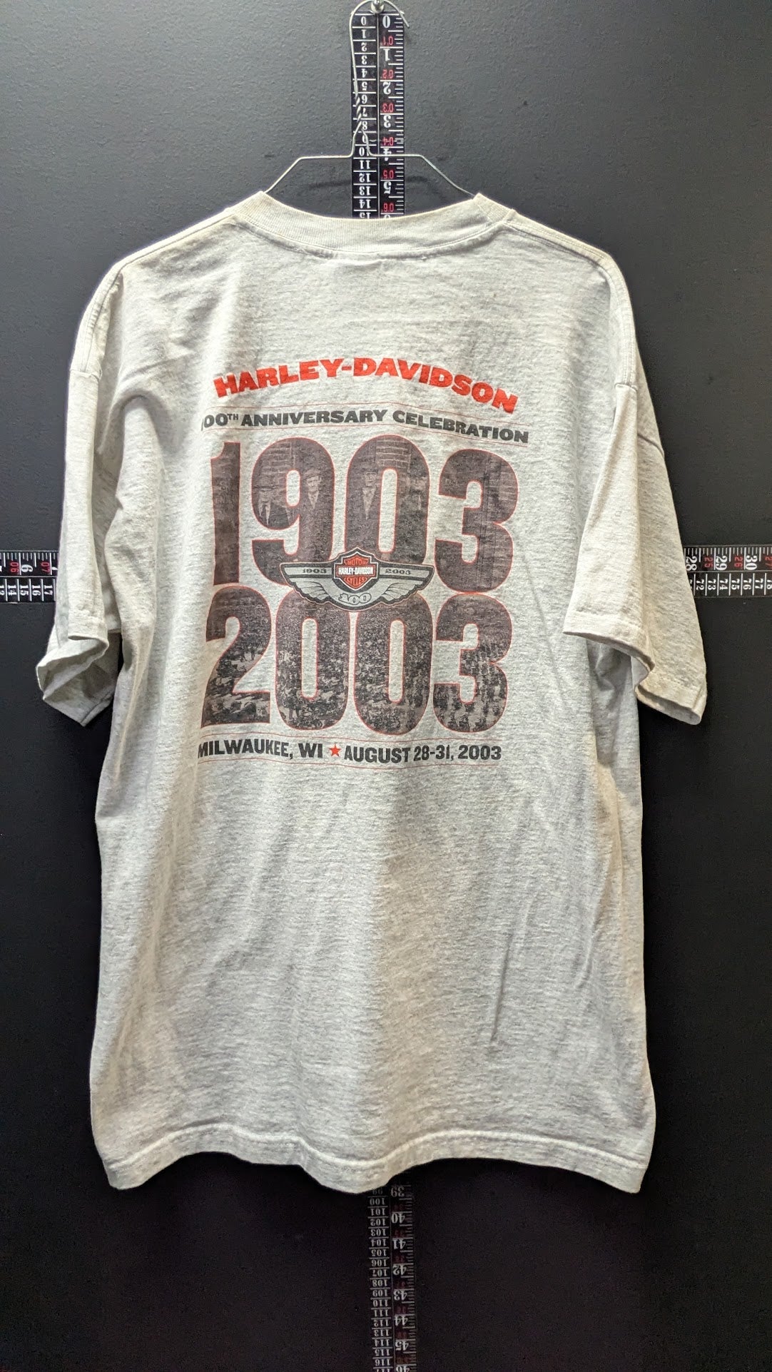 Vintage 2003 Harley-Davidson 100th Anniversary T-Shirt XL Milwaukee Wisconsin