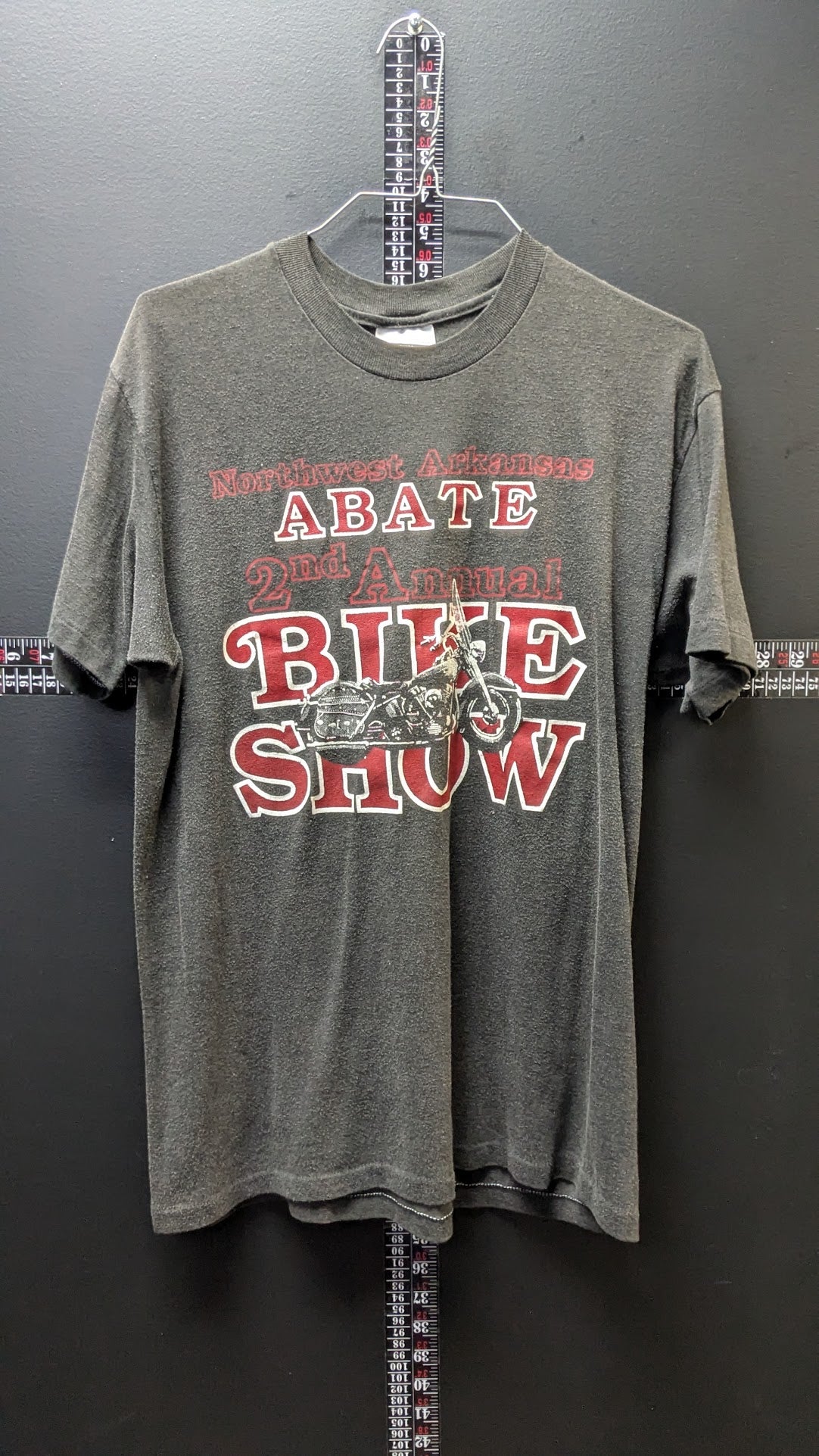 Vintage 80s ABATE Northwest Arkansas 2nd Annual Bike Show T-Shirt Stedman USA L