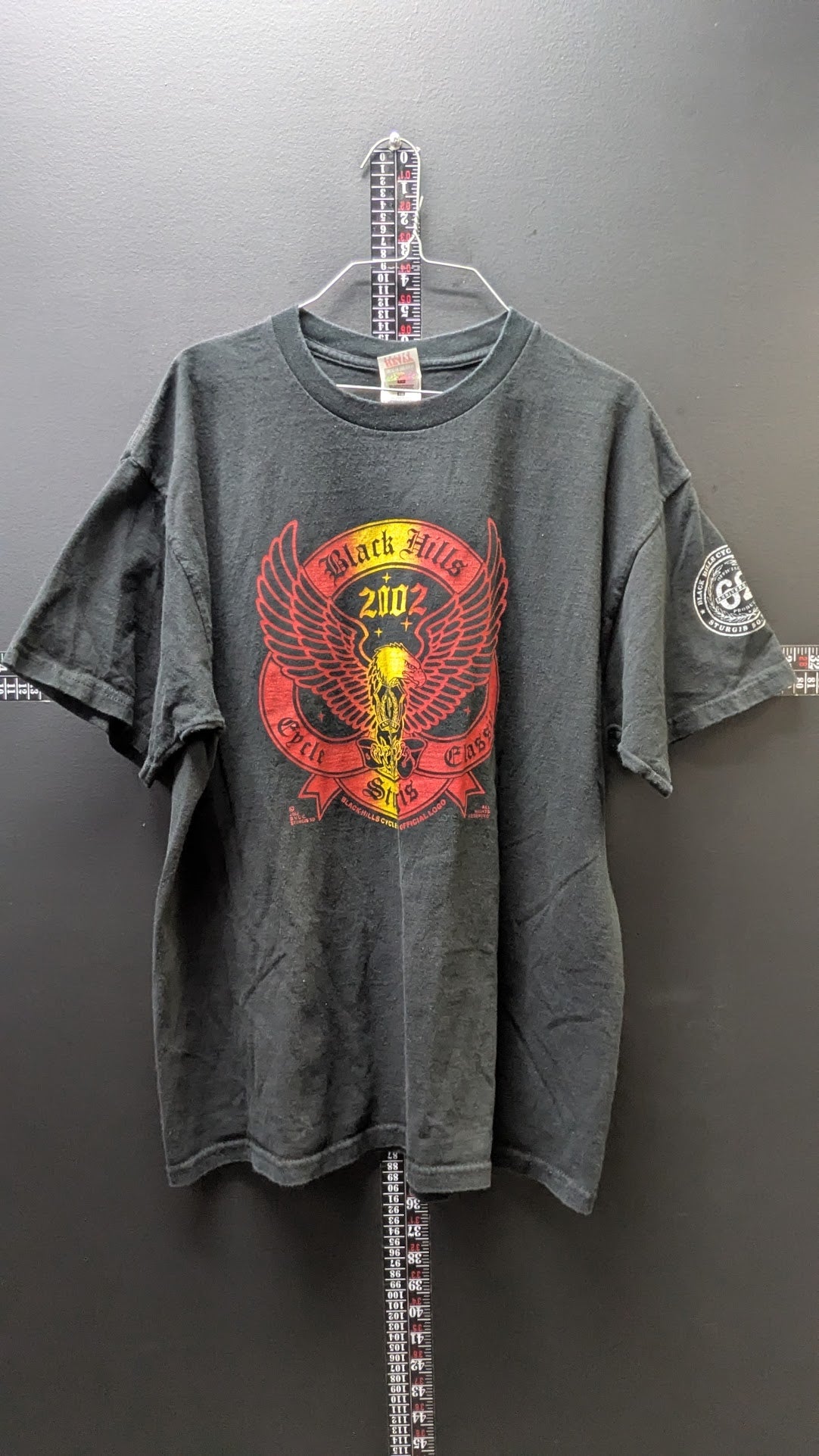 Vintage 2002 Black Hills Cycle Classic T-Shirt XL Sturgis 62nd Anniversary Biker