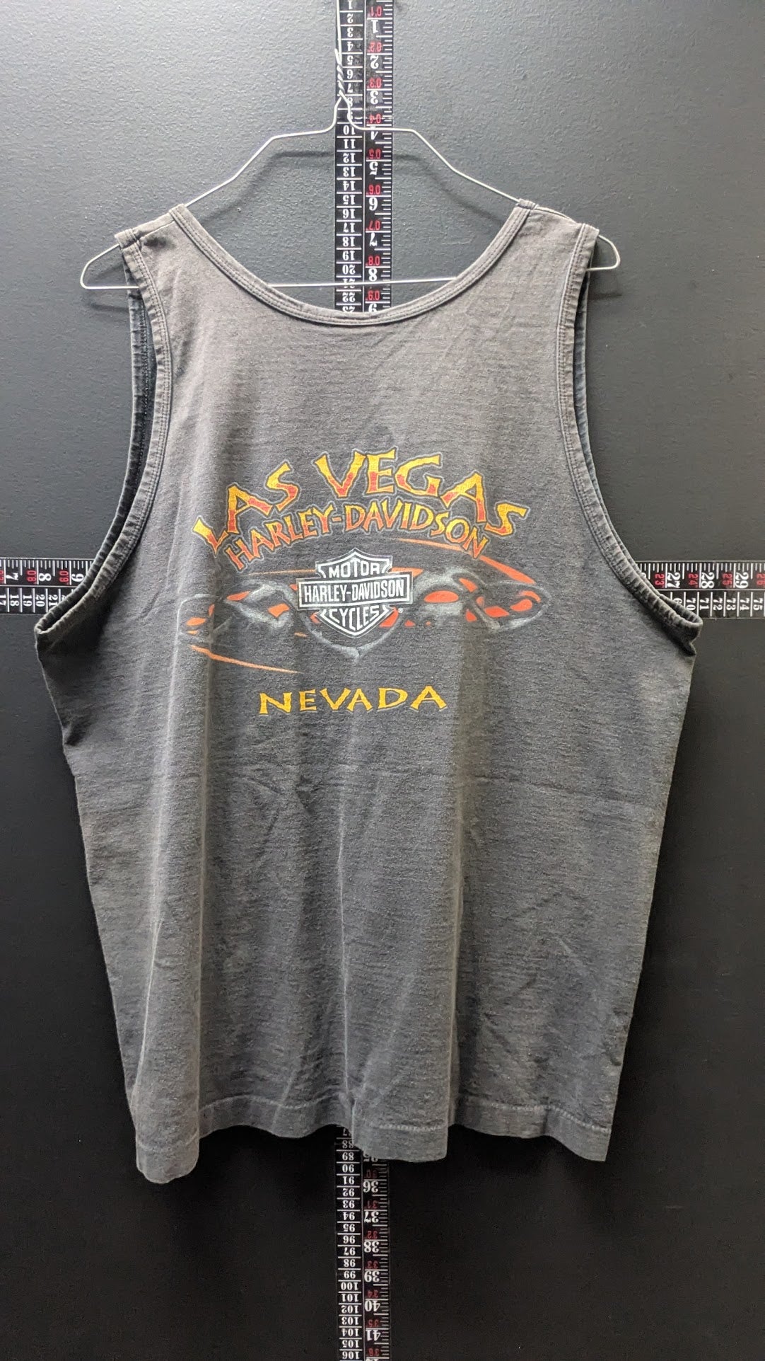 Vintage Harley-Davidson Unleashed Las Vegas Nevada Tank Top Men’s Large Faded Black