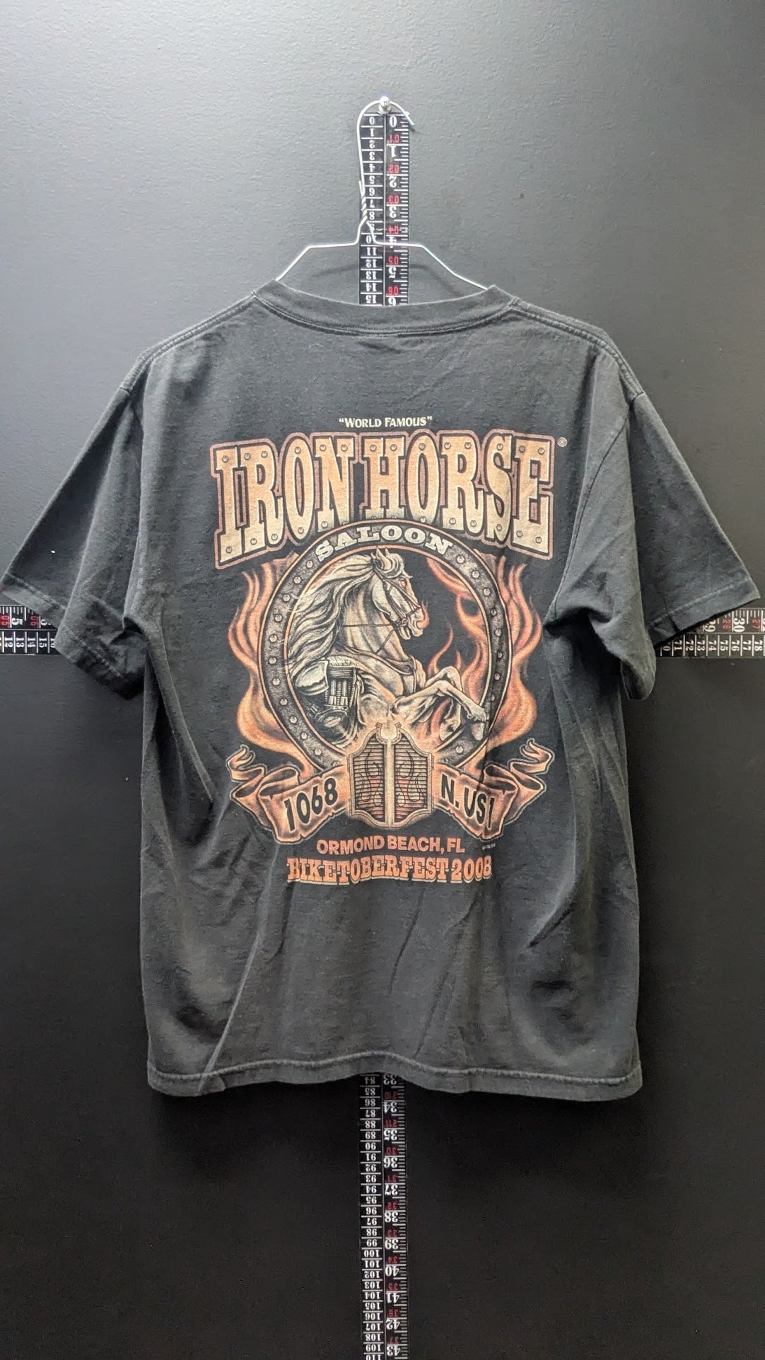2008 Iron Horse Saloon Biketoberfest Ormond Beach Florida T-Shirt Men’s Medium Horse