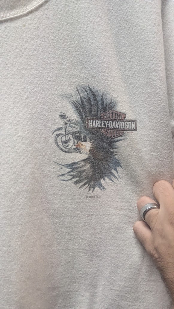 Harley-Davidson Ghost Town Waynesville NC T-Shirt Men’s XL Eagle Dealership Tee