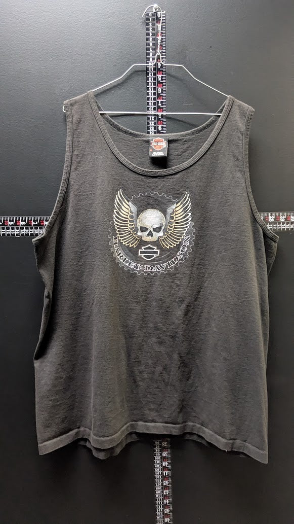 2007 Harley-Davidson Tampa, Florida Skull & Wings Tank Top Men's XL  Year: 2007