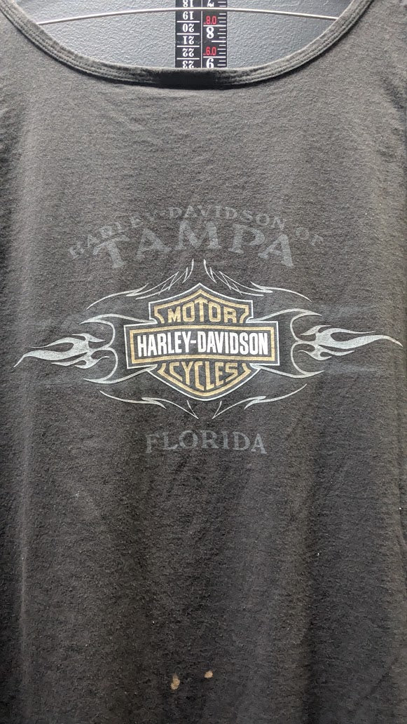 2007 Harley-Davidson Tampa, Florida Skull & Wings Tank Top Men's XL  Year: 2007