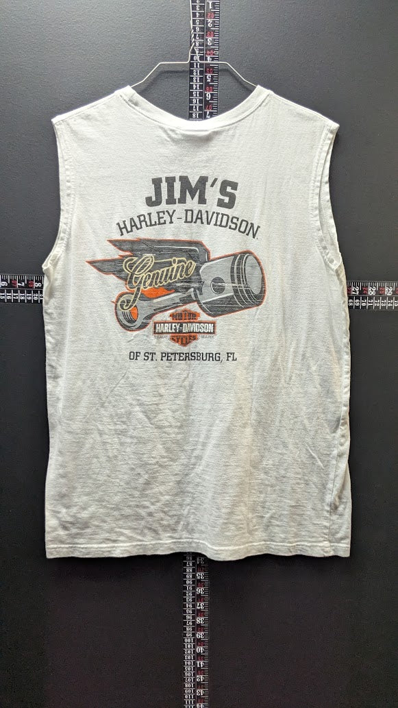 🏍️ Vintage Jim's Harley-Davidson St. Petersburg FL Tank — M