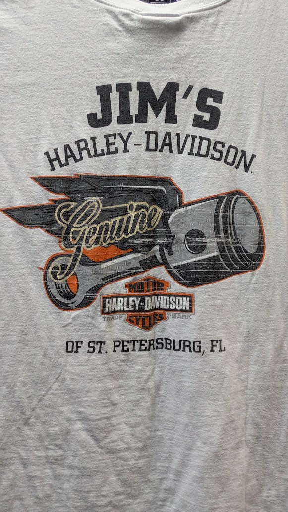 🏍️ Vintage Jim's Harley-Davidson St. Petersburg FL Tank — M