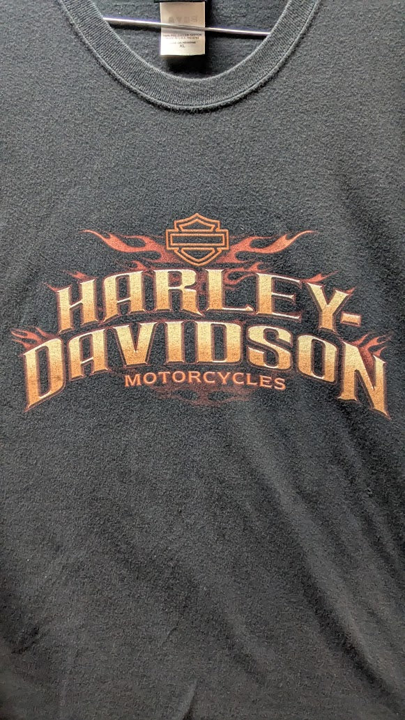Vintage 2002 Harley Davidson Workman Rock Falls IL T Shirt XL Made USA