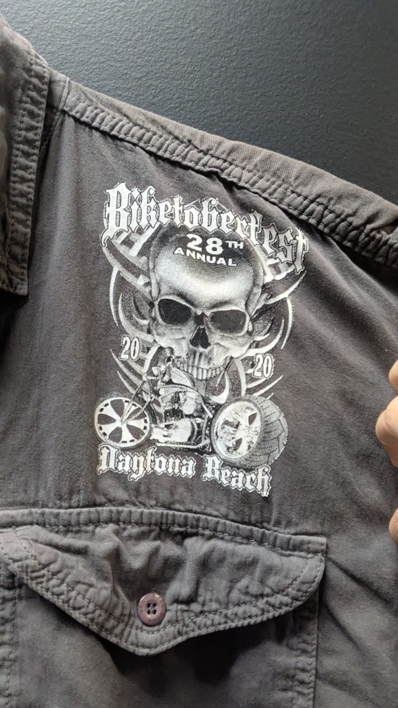 2020 Biketoberfest Daytona Beach 28th Annual Distressed Sleeveless Shirt