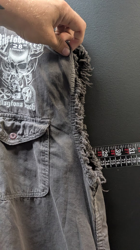 2020 Biketoberfest Daytona Beach 28th Annual Distressed Sleeveless Shirt