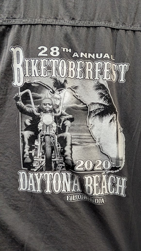 2020 Biketoberfest Daytona Beach 28th Annual Distressed Sleeveless Shirt